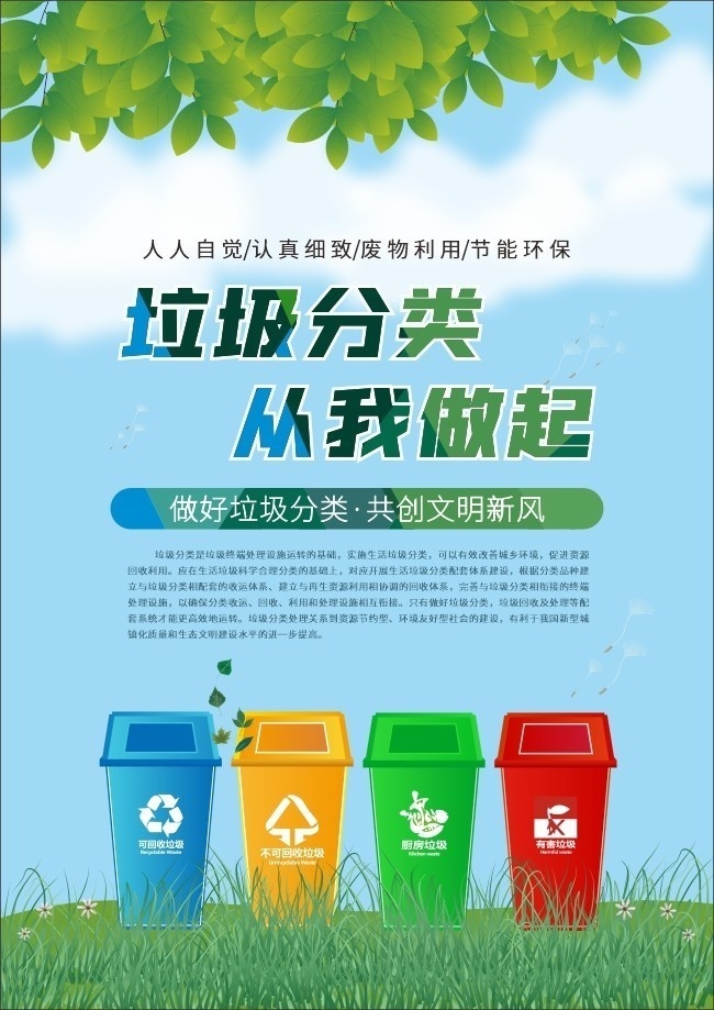 垃圾分类放  文明新时尚